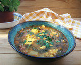 Foto del paso 9 de la receta: Sopa de lechuga romana con jamón curado