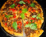 Hình bước làm 4 của món 15’ với bánh pizza siêu tốc (không men nở)