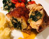 A picture of step 6 of Kale and Walnut Stuffed Chicken.