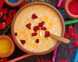 A picture of step 2 of Rose Thandai.