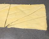 A picture of step 2 of Croissant sausage roll.