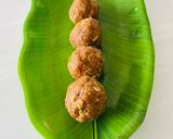 A picture of step 8 of Caramel badam paak (Caramel almond fudge).