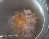 A picture of step 1 of Mutton curry.