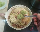 Φωτογραφία βήματος 10 της συνταγής Spaghetti με τόνο, λιαστή ντομάτα και σάλτσα αβοκάντο