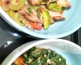 Foto langkah ke 5 dari resep Cumi Asin Cabai Ijo.