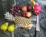 A picture of step 1 of Exotic Fruit Salad.