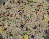 A picture of step 5 of Quick Chicken Fried Rice🍚🥢💜💛💚.