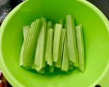 西芹炒蝦仁帶子的食譜步驟2照片