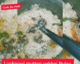 A picture of step 8 of Lucknowi mutton yakhni Pulao 🍛.