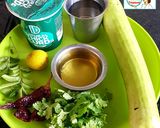 A picture of step 1 of Lauki Dudhi Muthiya.