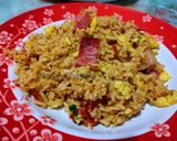 Foto langkah ke 5 dari resep Nasi Goreng Bacon Oriental Style.