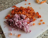 Foto del paso 3 de la receta: Hamburguesa de Garbanzos especiados, cebolla y pimiento rojo
