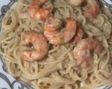 صورة لخطوة 3 من وصفة معكرونة بالجمبري والبصل الاخضر 🍝🦐