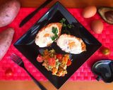 Foto del paso 5 de la receta Boniato relleno de cherrys y huevo