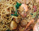 Gambar langkah 7 resipi Mee Goreng Basah.