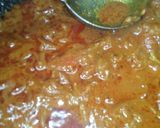 A picture of step 2 of Appam and veg kurma.