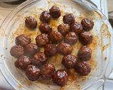 A picture of step 3 of Airfryer Meatballs.