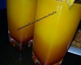 A picture of step 1 of Sunset mocktail.