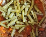 A picture of step 7 of Cluster beans curry.