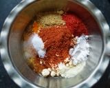 A picture of step 2 of Stuffed Masala Besan Roti.