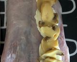 Mozzarellával, sonkával és gombával töltött szűzérme recept fázis 2 fotója