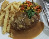 Foto langkah ke 4 dari resep Chicken Cheddar Steak (Crispy Chicken Cheddar Steak with Black Pepper Sauce)🐔🐔🐔.