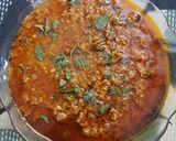 A picture of step 7 of Chicken keema.