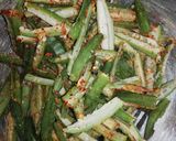 A picture of step 2 of 3 Spicy _kurkuri bhindi.