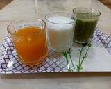 A picture of step 4 of Tri color buttermilk.