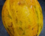 A picture of step 1 of Papaya halwa.