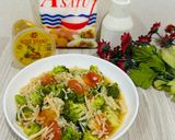 Foto langkah ke 6 dari resep Tumis Brokoli Jamur Tomat.