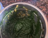 A picture of step 2 of Corn Palak.
