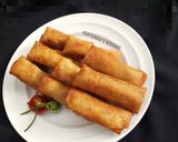 A picture of step 16 of Pastry spring rolls.