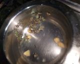 A picture of step 2 of Ginger and Mint Qahwa.