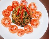 Hình bước làm 3 của món Thịt bằm xào Thái Lan