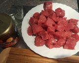 Foto del paso 2 de la receta Guiso de patatas con tacos de ternera a mi manera