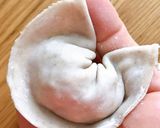 Hình bước làm 7 của món 🌱 Bánh Xếp Mandu Chay Nhân Nấm Đậu Hủ Chiên Nước