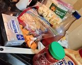 A picture of step 4 of Cheesy Black Bean & Corn Buffalo Chicken Dip.