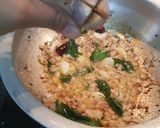A picture of step 6 of Kathirikai puli Kulzhambu Tangy brinjal curry.