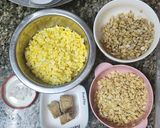 Hình bước làm 2 của món Sữa bắp + hạt điều + yến mạch 🌽🌽🌽