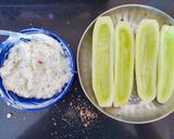 A picture of step 3 of Cucumber boat.