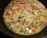 Curry-s zöldséges virslis tarhonya zabkrémmel /egytálétel/🥕🌽🫛🥦🥘🥘🥘 recept fázis 3 fotója