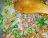 A picture of step 8 of Indian Masala Pasta.