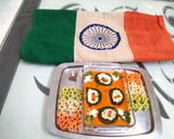A picture of step 12 of Tiranga Kofta in Makhani Gravy.