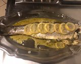 Une image de l'étape 6 de Bar entier au citron et farci pesto maison.