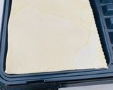 A picture of step 2 of Pistachio baklava waffle.
