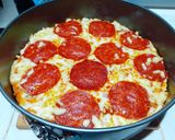 Foto del paso 21 de la receta: Pizza de pepperoni con una salsa de tomate casera