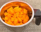 A picture of step 1 of Mango Kadhi-Summer Special.