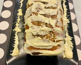 Foto del passaggio 7 della ricetta Plum-cake marmorizzato al mirtillo nero con ganache di cioccolato bianco