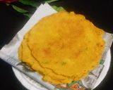 A picture of step 5 of Chapri (Rice Lentil Spicy Pancake).